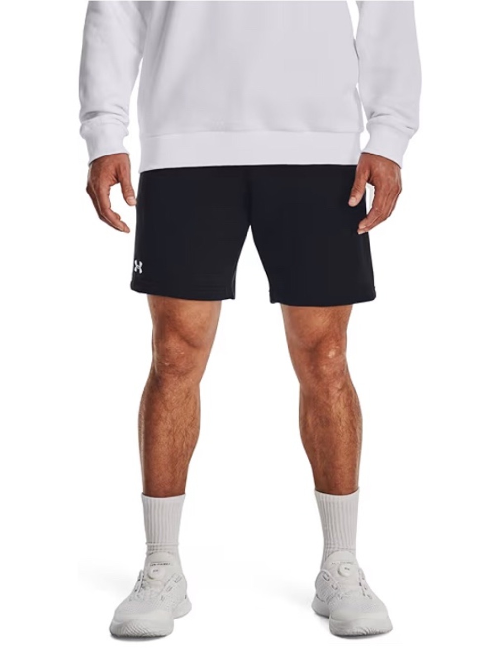 2 PAIR SET: Under Armor Black ‘UA Rival Fleece Shorts’